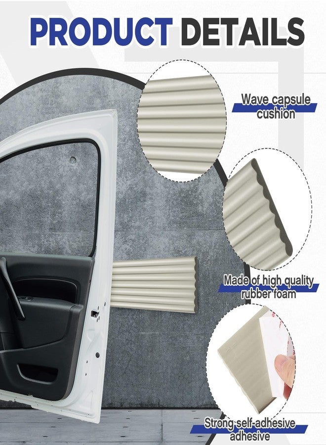 Innconee Garage Wall Protector, 10ft x 3.15in Garage Car Door Protector Waterproof Anti-Scratch Wall Bumper Guard Self Adhesive Rubber Strip for Warehouse Car Doors Parking Assist(Gray) - Image 3